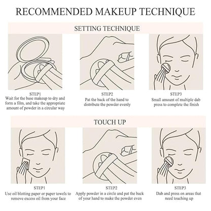 Setting Powder,Controls Shine & Smooths Complexion, Sheer, All Day Wear, Perfect for On The Go,0.35 fl oz (02, Transparent Color)
