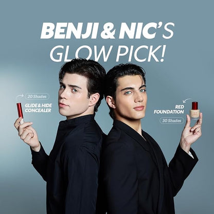 TIRTIR Mask Fit Red FoundationㅣLong Lasting Flawless Coverage, Energy Essence, Lightweight, Hydrating, Pore-Blurring, Breathable Satin Finish, Makeup, Radiant Skin, #29N Natural Beige, 1.01 Fl Oz