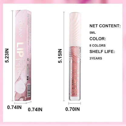 Lip GlossTinted Glitter Lipgloss Lip Oil Teens Moisturizing Lipstick Lip Balm High Shine And Vegan Plumping Lip Gloss For Women Girls Long-Lasting Dry Lip Care lip pumper gloss 08Jelly Red