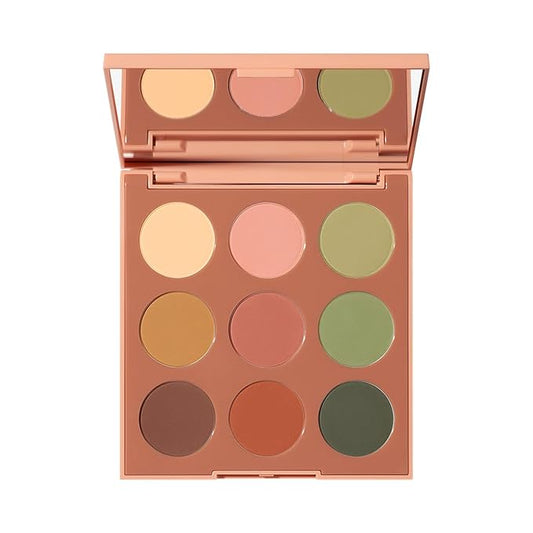 Morphe 9B Matte Essentials Artistry Palette - Warm Toned Makeup Palette - Highly Pigmented Matte Eye Makeup with a Blendable & Buildable Formula (0.35 oz)