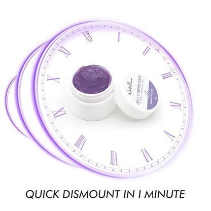 Lash Remover for Eyelash Extensions Low Irritation for Sensitive Skin Fast Dissolution, Grape Flavor Jelly for Salon,10g