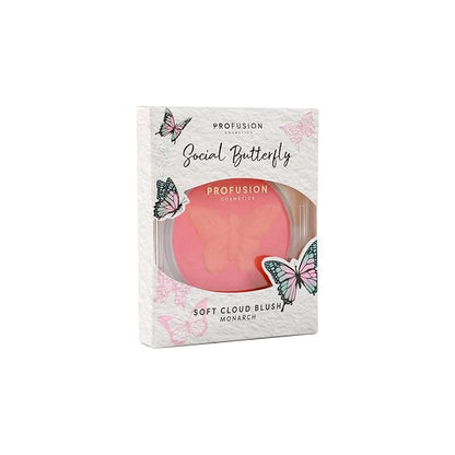 Profusion Cosmetics Empowered Social Butterfly Mousse Blush, Lightweight and Velvety Smooth Texture Improves Natural Flush, Radiates Confidence and Unique Beauty with Radiant Glow (Monarch, Standard)