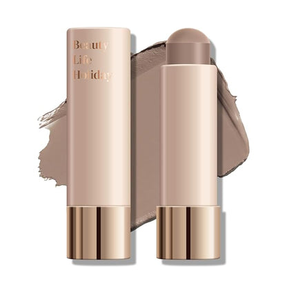 KYDA Cool Toned Contour Stick, Natural Matte Cream Contour, Lightweight Non-Clumping Face Shaping Makeup, Blendable Smooth Matte Bronzer Stick, Buildable Coverage, Portable Travel Size, 01 COLD