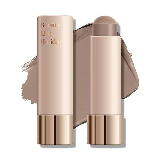 KYDA Cool Toned Contour Stick, Natural Matte Cream Contour, Lightweight Non-Clumping Face Shaping Makeup, Blendable Smooth Matte Bronzer Stick, Buildable Coverage, Portable Travel Size, 01 COLD