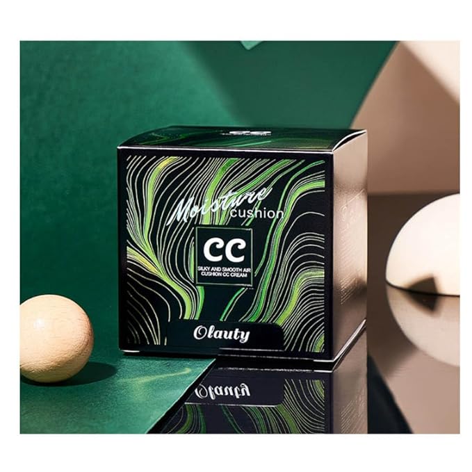 Mushroom Head Air Cushion CC Cream Foundation, Moisturizing Concealer BB Cream Nude Long Lasting Matte CC Cream Makeup Liquid Foundation (Brown color)