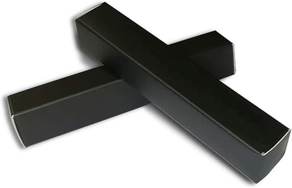 50 Pcs Empty Lip Gloss Box 4.72x0.78x0.78 inch Mascara Tube Packaging Matte Texture Black Lipgloss Kraft Paper Case Glaze Balm Organizer Storage DIY Make-up Sample Luxury Holder Wrapping