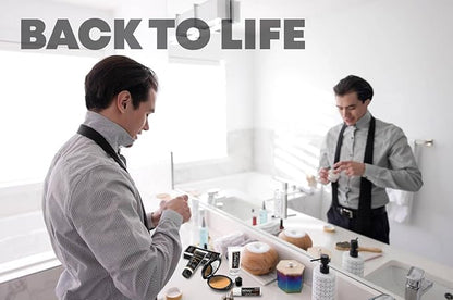 MËNAJI Anti-Shine Powder (HDPV) - Anti-Shine Face Make-Up for Men - Natural Looking Makeup - Mens Cosmetics - Dark