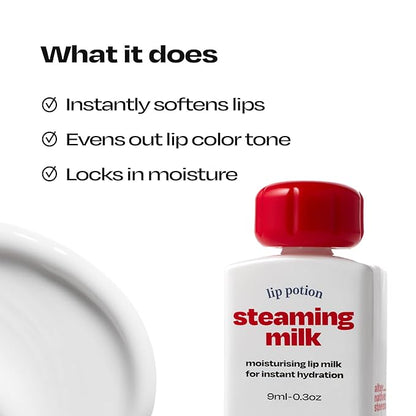 Lip Potion Sugar Glaze No.4 Peach Ball + Steaming Milk | Gloss Tint & Primer Set