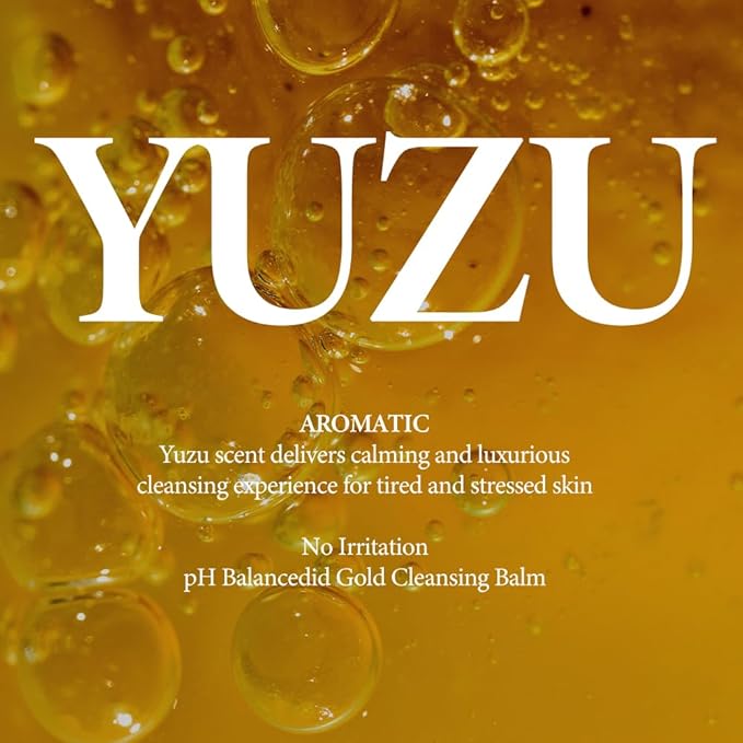 Yuzu Honey All Cleansing Balm – Korean Makeup Remover with Sunflower, Avocado & Jojoba Oils, Melts Waterproof Makeup, Vitamin E for Radiance & Moisture, Non-Greasy Finish, 1.69 fl.oz.