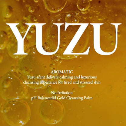 Yuzu Honey All Cleansing Balm – Korean Makeup Remover with Sunflower, Avocado & Jojoba Oils, Melts Waterproof Makeup, Vitamin E for Radiance & Moisture, Non-Greasy Finish, 1.69 fl.oz.