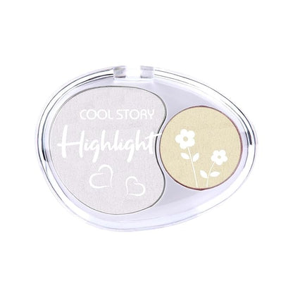 Face High Lighters Makeup Glitter Illuminator Pressed Powder Luminizers Eyeshadow Palette Powder for Face Body Cheek Skin 1#