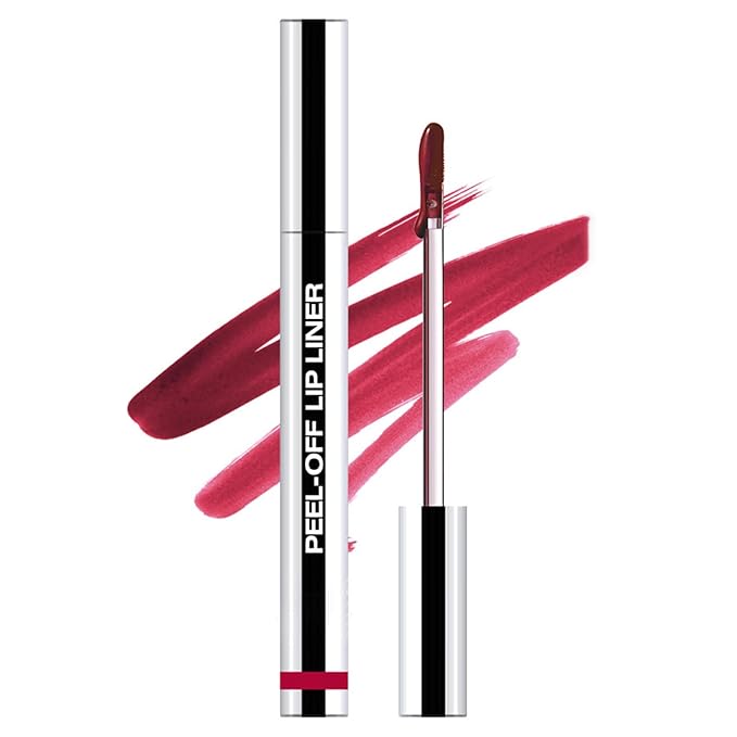 EMRYNE Matte Liquid Lip Gloss Stain - Emryne Lip Stain Peel Off, Pink Lip Stain, Moisturizing Long Lasting & Waterproof Transfer-Proof Lip Liner (#06, 1 Ounce (Pack of 1))