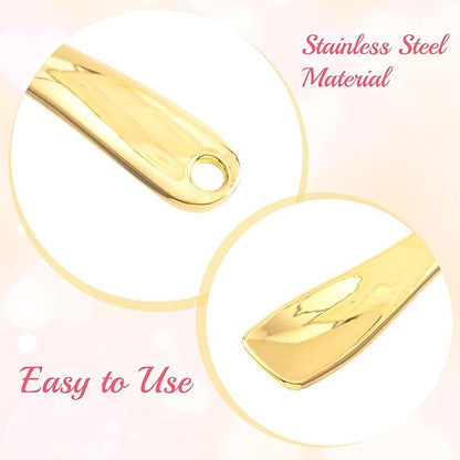 3 Pcs Facial Spatula Sticks Mini Metal Makeup Spatulas Tiny Skincare Cosmetic Spoons Reusable Face Eye Cream Lotion Applicator Tools Facial Massage Sticks for Women Girls