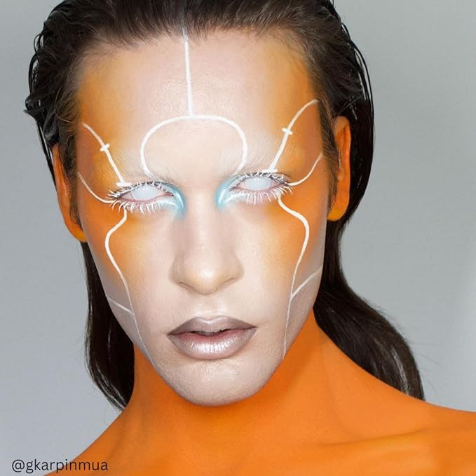 Mehron Makeup Liquid Makeup | Face Paint and Body Paint Perfect for Halloween, Cosplay I Air Brush Compatible 4.5 oz (133 ml) (Orange)