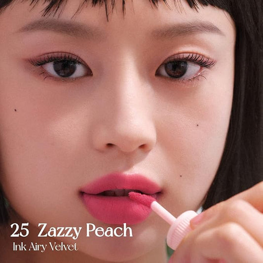 Peripera Ink Airy Velvet Lip Tint, Liquid Lip (025 ZAZZY PEACH)