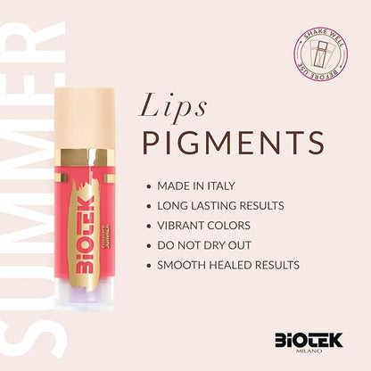 Biotek Lip Pigment for Permanent Makeup - Bright Strawberry Color for Lip - Made in Italy - Summer 0,61 fl.oz.