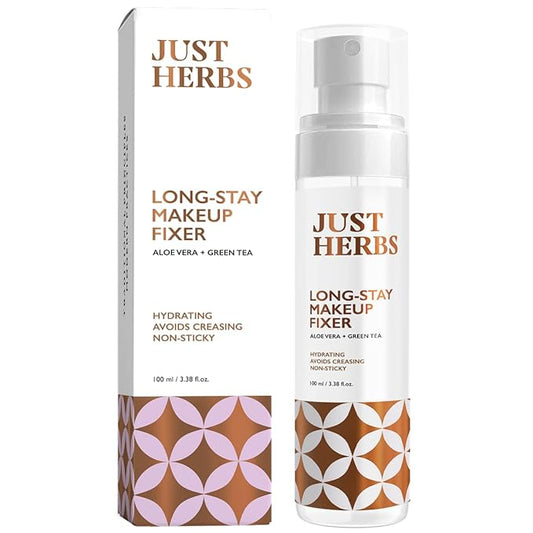 Long Stay Non Sticky Makeup Fixer, Setting Spray for Face Makeup with Aloevera and Green Tea 100 ml