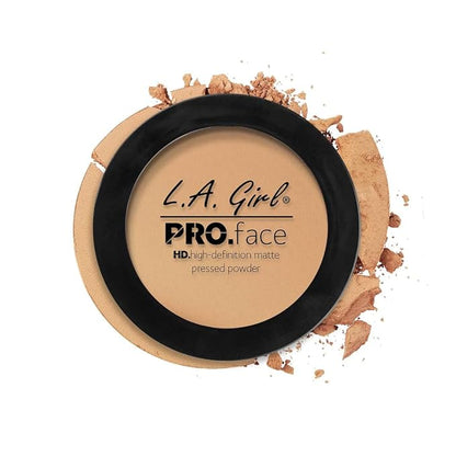 L.A. Girl Pro.Face Matte Pressed Powder, Soft Honey GPP608