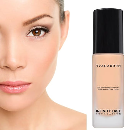 Infinity Last Foundation - Amazing Duration Gives Second Skin Effect - Soft and Creamy, Liquid Texture Results in Natural Finish - Easily Blendable - Satin Look - 265 Natural - 1.01 oz