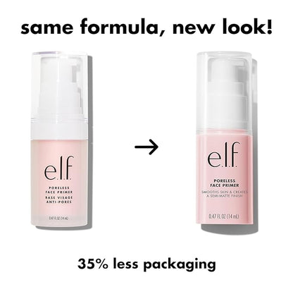 e.l.f. Poreless Face Primer, Restoring Makeup Primer For A Flawless, Smooth Canvas, Infused With Tea Tree & Vitamin A, Vegan & Cruelty-Free, 0.47 Fl Oz