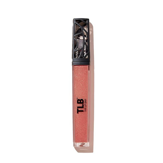 The Lip Bar Vegan Non-Sticky Lip Gloss, with Hydrating Shea Butter for a Lightweight, High Shine Finish, Baddie - Shimmer Pink