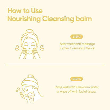 BANILA CO Clean it Zero Nourishing Cleansing Balm | Korean Makeup Remover for Dry Skin | Vegan | Cleansing Oil, Facial Cleanser Made with Ginseng Root & Soybean Peptide (100ml / 3.38 fl. oz)