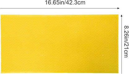 Yellow Beehive Wax Coated Foundation Sheet,Waxed Foundation Sheet, 8-1/2-Inch Deep Foundation