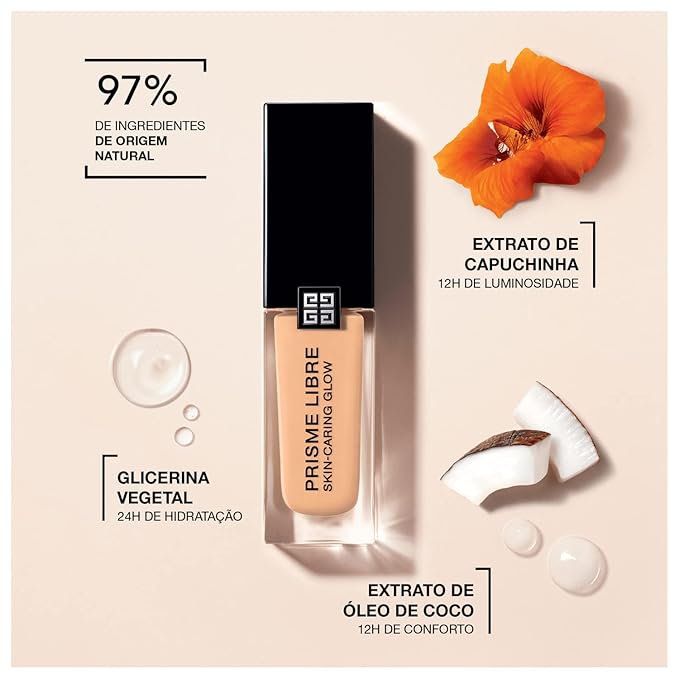 Givenchy Prisme Libre Skin-Caring Glow Foundation - 5-N345 for Women - 1 oz Foundation