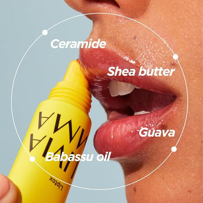 Guava Glass Skin Tanghulu Liptox - Korean Plumping Lip Balm with Peppermint, Shea Butter & Macadamia Seed Oil to Shine and Restore Dry Lips - Non-Sticky Korean Lip Plumper - 10 ml