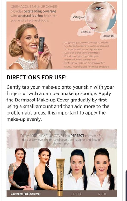 Dermacol Make-Up Cover Foundation 30g (218)