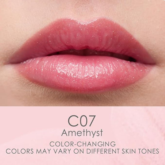 CATKIN Lip Balm Tinted Color Changing Lipstick Ultra Hydrating Lip Moistrurizer Chapstick with Vitamin E Nourishing For Cracked & Dry Lips 0.12 oz C07 Amethyst