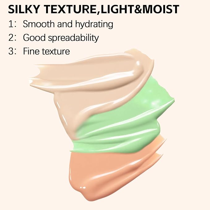 3pcs Concealer Stick Set,Full Coverage,Lightweight Liquid Concealer,Waterproof Under Eye Conceal Stick for Dark Circles,Blemishes,Aging Spots,Acne,Freckles