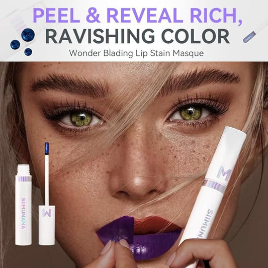 Peel Off Lip Stain,Long Lasting, Waterproof Nude Lip Tint,Transfer Proof Nude Lip Tint, ip stain peel off Non-Stick Cup for All Skin Types, Create A Natural Lip Color 02# warm rose