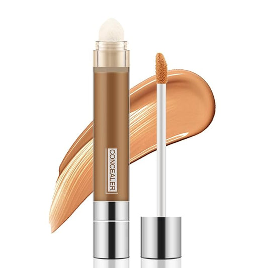 Boobeen Dual Ended Liquid Concealer Stick for Women, Natural Eye Concealer for Dark Circles，Long Lasting Foundation With Full Coverage Makeup