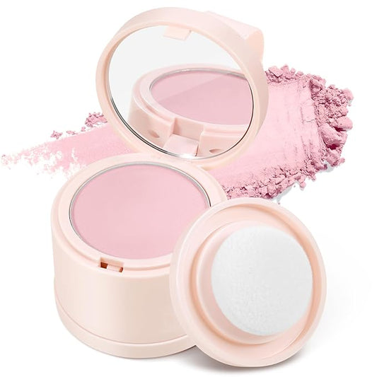 Boobeen Blush Compact Face Makeup, Matte Pink Blush Powder, Highly Pigmented, Buildable, Multi-purpose, Compact Case with Mirror