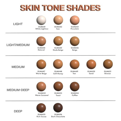 L.A. Girl Pro Coverage Liquid Foundation, Rich Cocoa, 0.95 Fl Oz