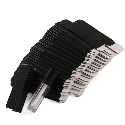 COSIDEA 50 PCS Empty Matte Pink Lip Gloss Boxes W22 xW22 xH92mm /0.87 * 0.87 * 3.62 inch, Cosmetic Perfume/Mascara Box Packaging for Small Business Wholesale, small Kraft Paper Box