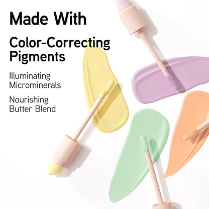 Physicians Formula Butter Glow Corrector, Neutralizes Yellow Undertones & Brightens Skin Tone, Infused with Illuminating & Moisture Boosting Ingredients- Lavender