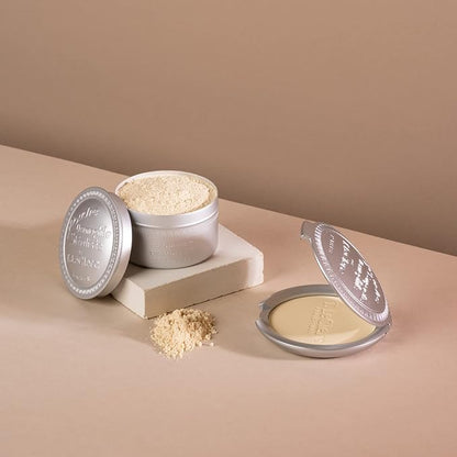 T. Leclerc Compact Pressed Powder - Super-Blendable Face Makeup Longwear Portable Matte Finish Radiant Natural Medium to Full Coverage Airbrushing Mineral Base For Pores & Imperfections (Doré)