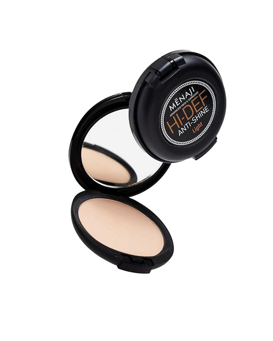 MËNAJI Anti-Shine Powder Light and a Deluxe Kabuki Brush