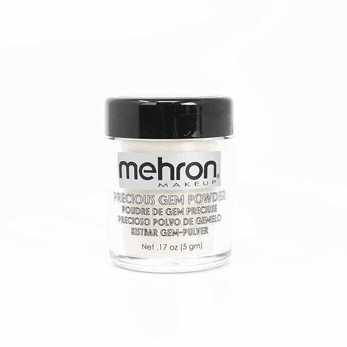 Mehron Makeup Precious Gem Loose Pigment Shimmering Eye Powder (.17 oz) (Diamond)