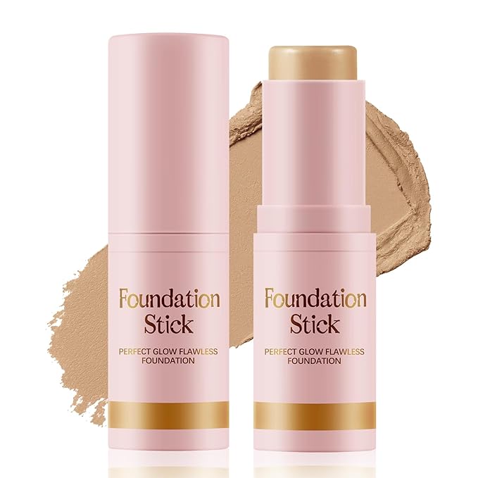 Matte Foundation Stick,Long Wear Multi-Use Face Makeup and Contour Stick for Natural,Lightweight,Waterproof