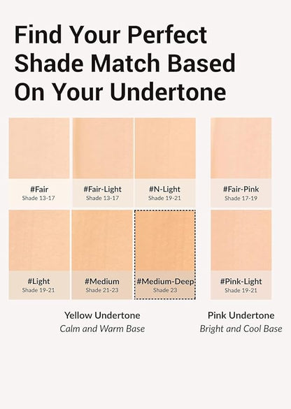 [JUNGSAEMMOOL OFFICIAL] Essential Skin Nuder Cushion Special Set (Medium Deep) | Nuder Cushion Navy Edition (Refill incl.) + Lip-Pression Glittering Topper + Navy Cushion Puffs (3pcs)