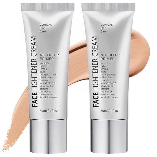 Face Tightener No-Filter Primer, Skin Tightener Makeup, Blurring for Before Makeup, Shine Control, Evens Out Skin Tone for All Types