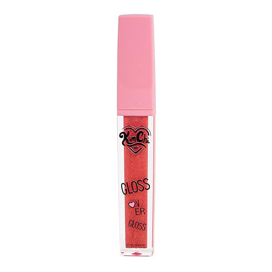 Kimchi Chic Gloss Over Gloss, Shimmery Micro-Sparkle Lip Gloss To Wear Alone Or Over Lipstick, Fragrance-Free Luscious Lip Balm, Red With Orange Undertone, 01 Ripe Mango, 0.35ml