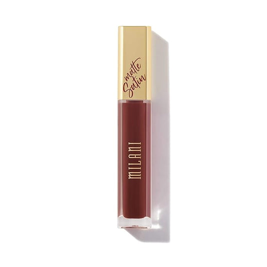 Milani Amore Satin Matte Lip Crème - Elegant (0.22 Fl. Oz.) Cruelty-Free Nourishing Lip Gloss with a Soft, Full Matte Finish