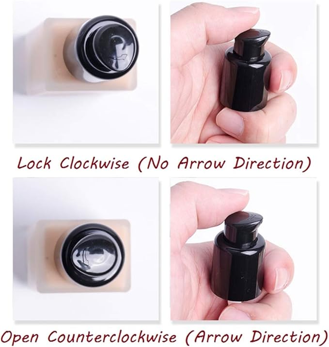 2PCS Replacement Foundation Pump for MAC Studio Fix Fluid Foundation(Black)