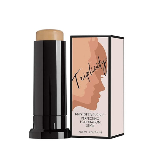 Triplicity® Perfecting Foundation Stick, 0.4 oz. | Primes Skin, Provides Buildable Coverage & Has A Soft-Focus Effect | Tan