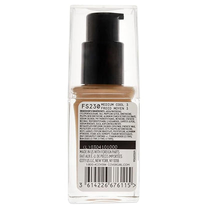 COVERGIRL Matte Ambition, All Day Foundation, Medium Cool 3, 1.01 Ounce