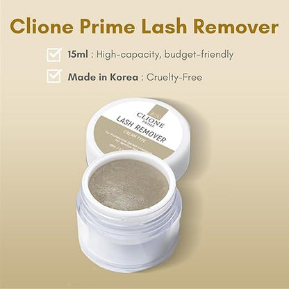 Eyelash Extension Remover Cream - 15gm, No Eyelids Burning/Irritation, Formaldehyde-Free, Unscented
